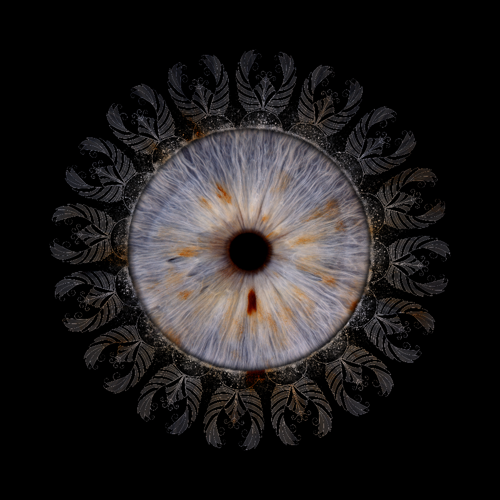 Lucrare iris — model Mandala